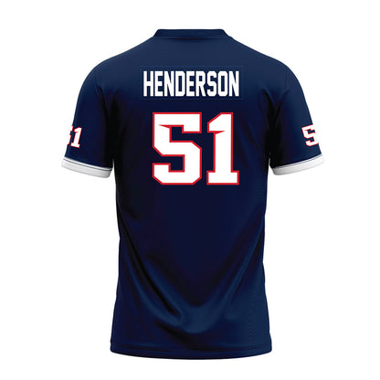 Fresno State - NCAA Football : Braylan Henderson - Blue Premium Football Jersey-1