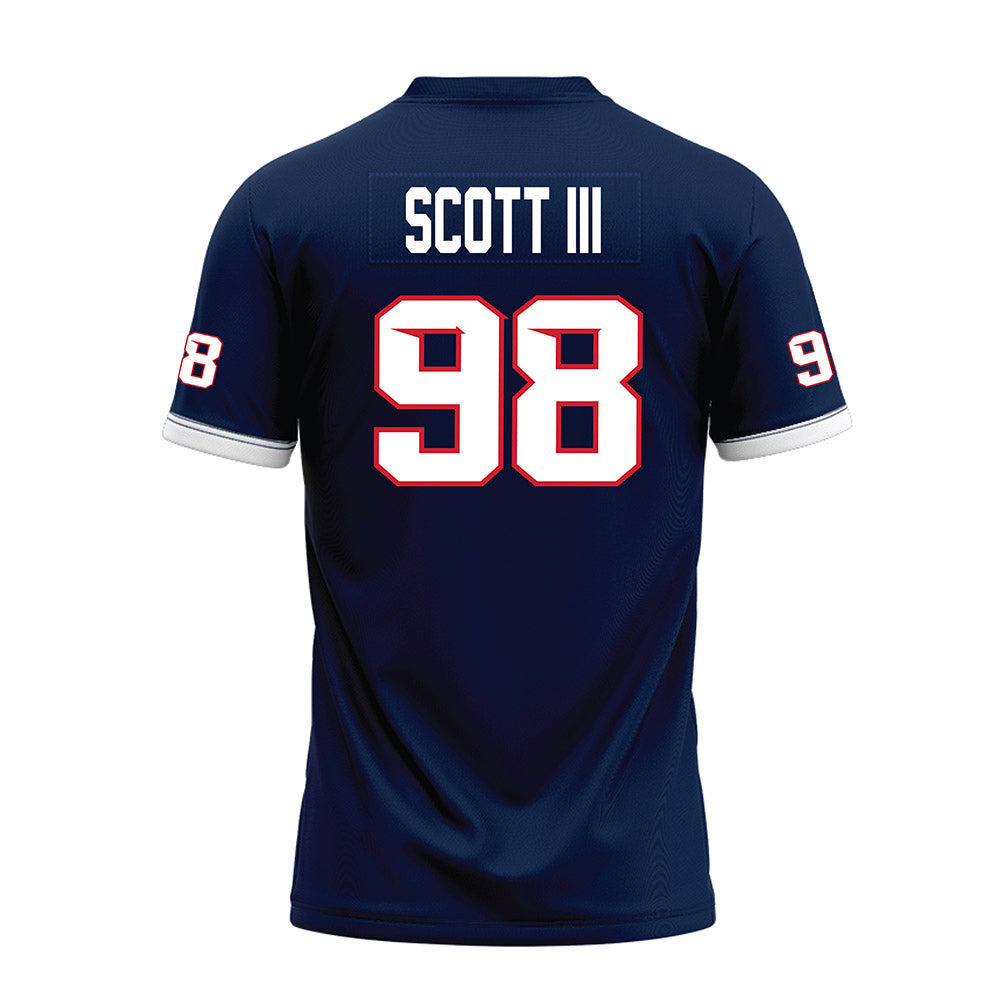 Fresno State - NCAA Football : Steven Scott III - Blue Premium Football Jersey-1