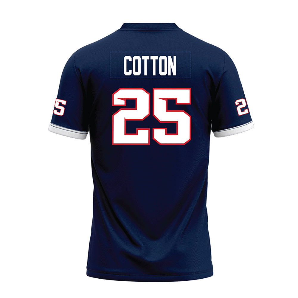 Fresno State - NCAA Football : Keynan Cotton - Blue Premium Football Jersey-1