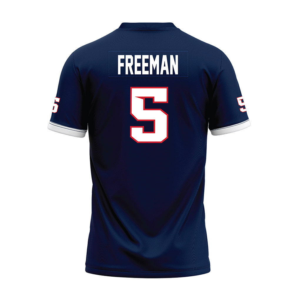 Fresno State - NCAA Football : Josiah Freeman - Blue Premium Football Jersey-1