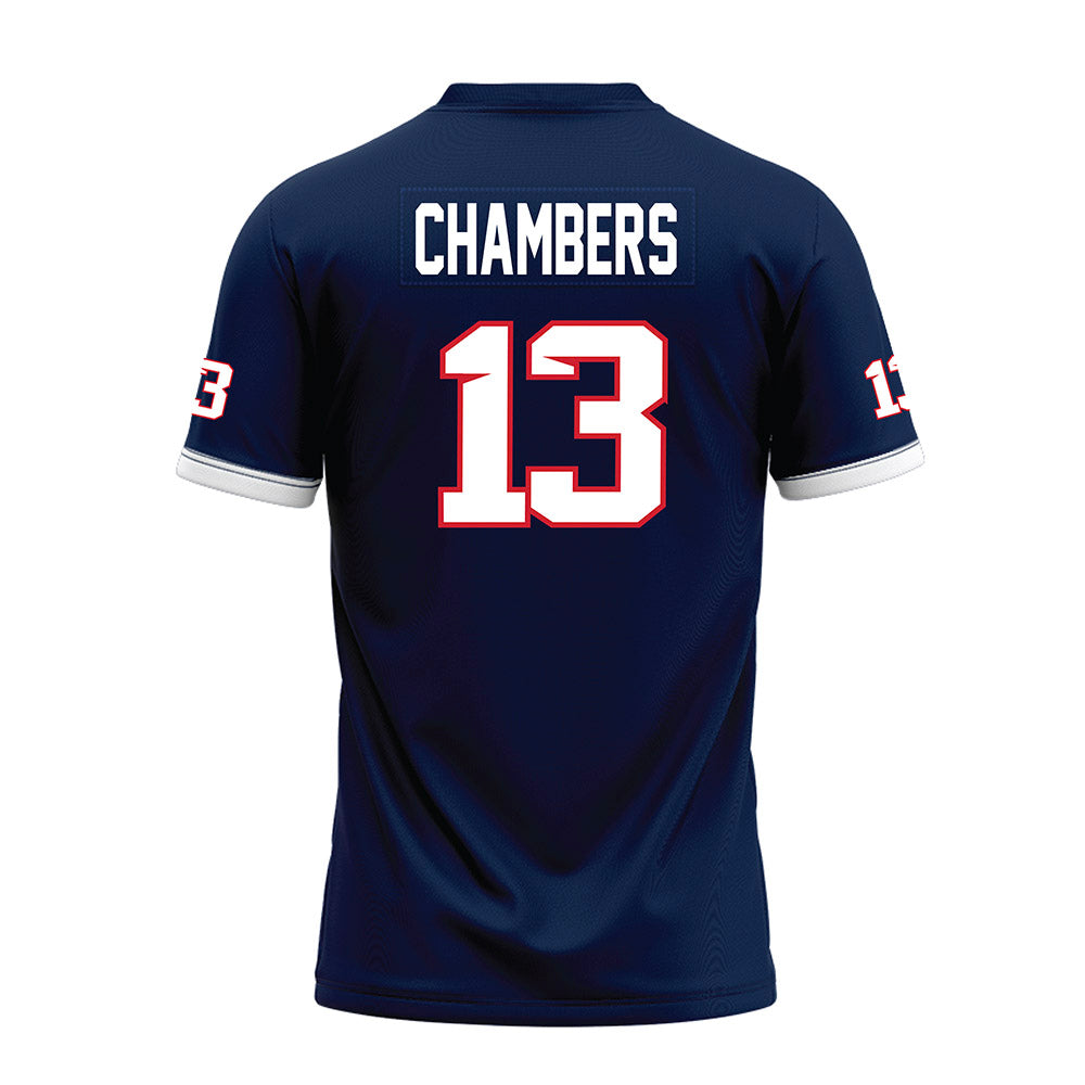 Fresno State - NCAA Football : Jacob Chambers - Blue Premium Football Jersey-1
