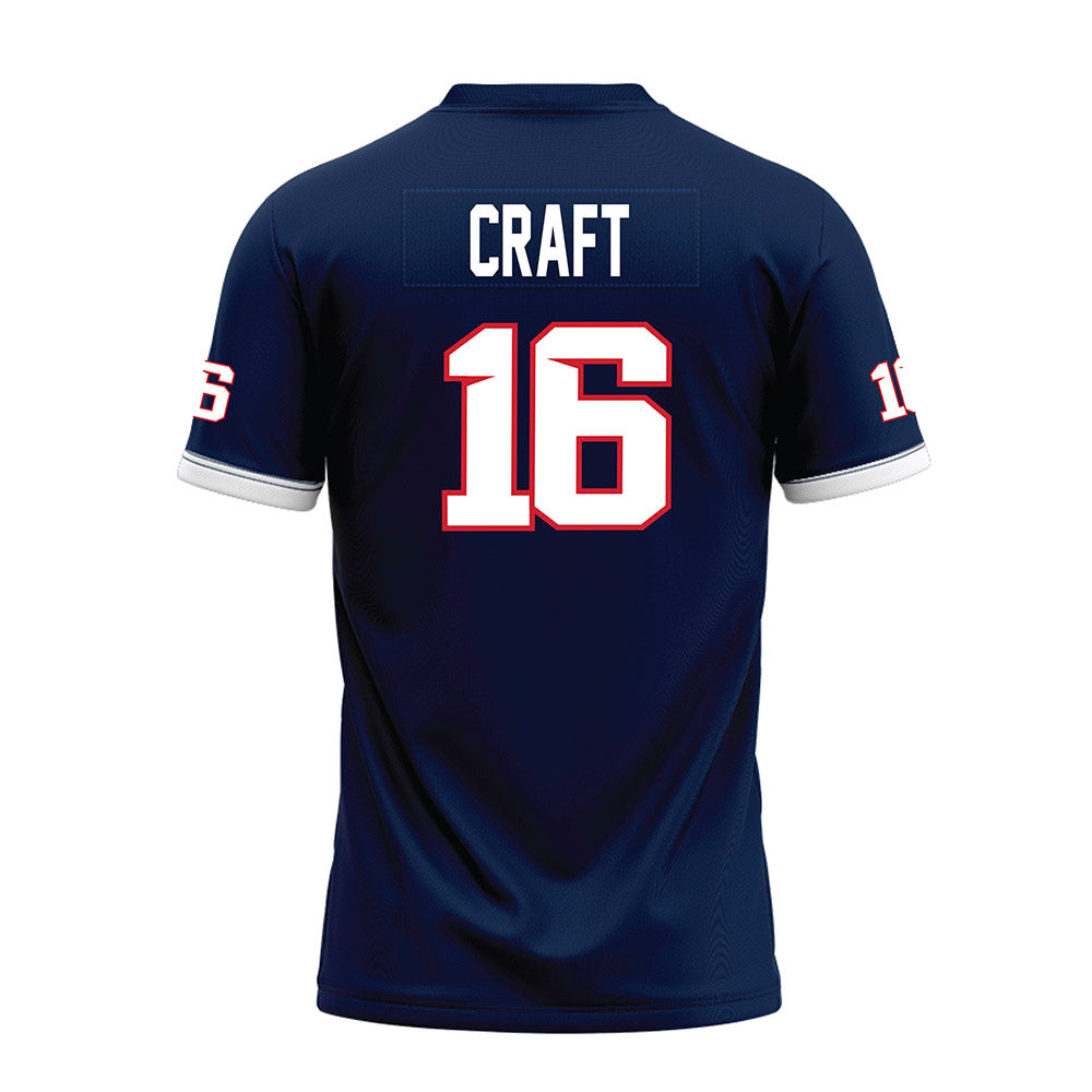 Fresno State - NCAA Football : Jonathan Craft - Blue Premium Football Jersey-1