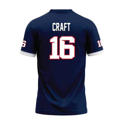Fresno State - NCAA Football : Jonathan Craft - Blue Premium Football Jersey-1