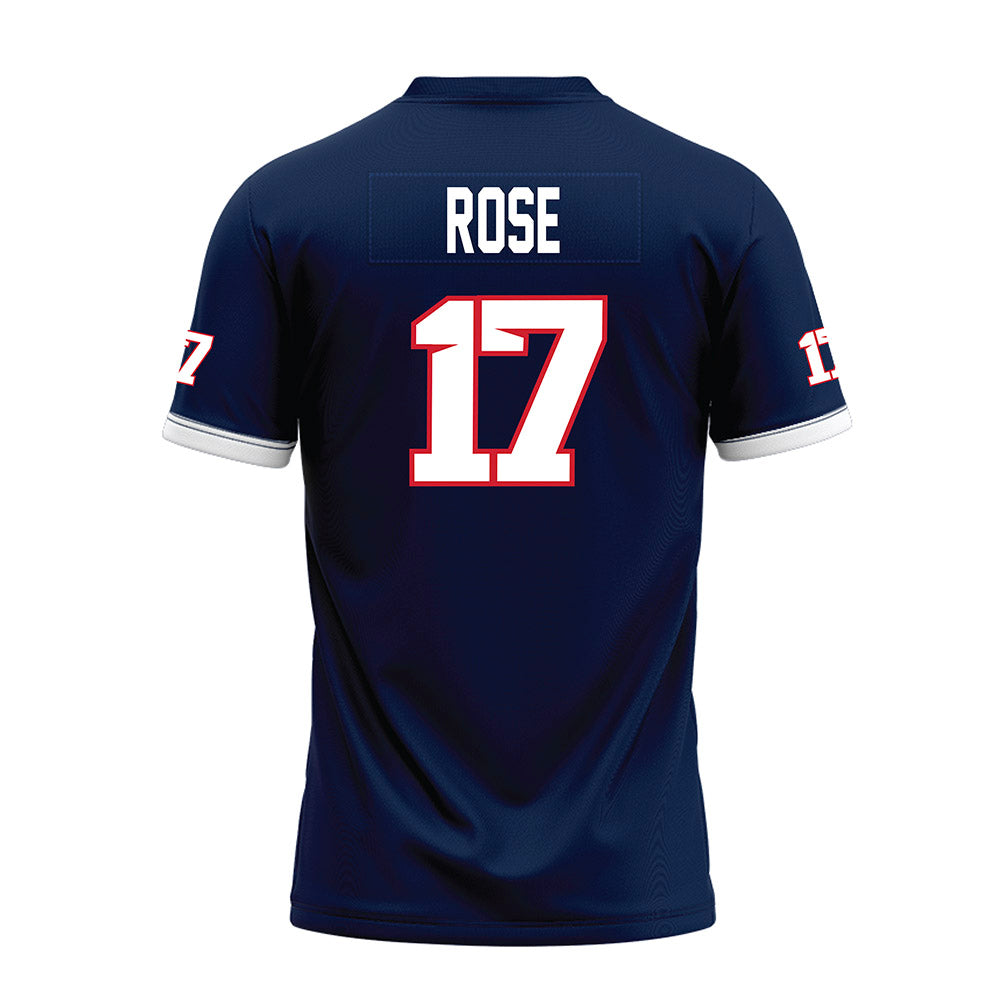 Fresno State - NCAA Football : Deagan Rose - Blue Premium Football Jersey-1
