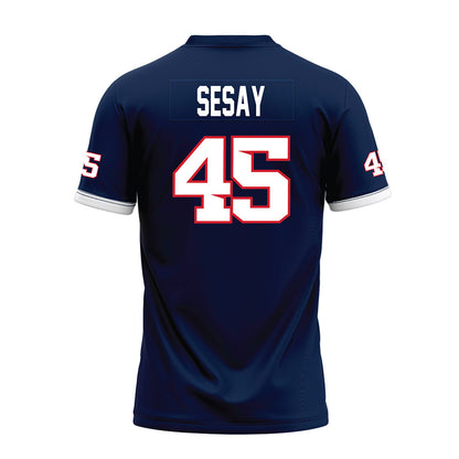 Fresno State - NCAA Football : Zephaniah Sesay - Blue Premium Football Jersey-1