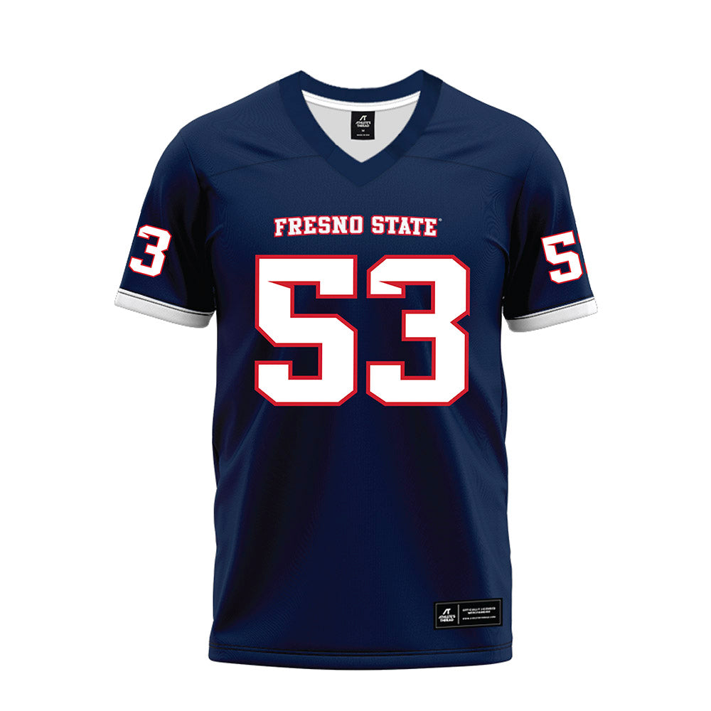 Fresno State - NCAA Football : Jack Baldi - Blue Premium Football Jersey-0