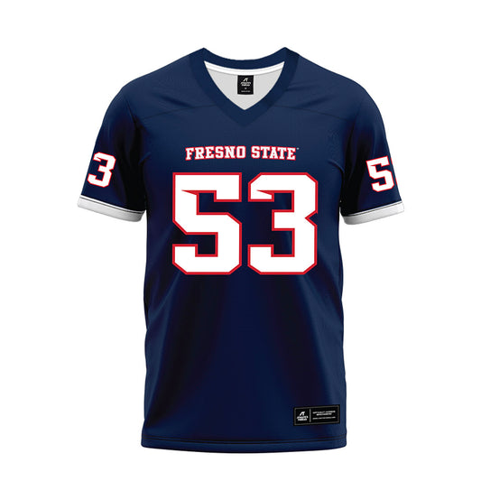 Fresno State - NCAA Football : Jack Baldi - Blue Premium Football Jersey-0