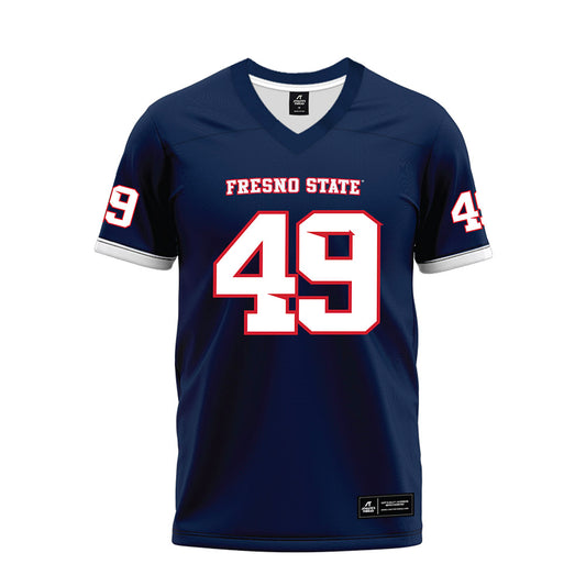 Fresno State - NCAA Football : Clay Lawrence - Blue Premium Football Jersey-0