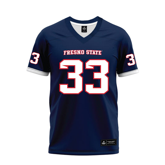 Fresno State - NCAA Football : Maddox Merrill - Blue Premium Football Jersey-0