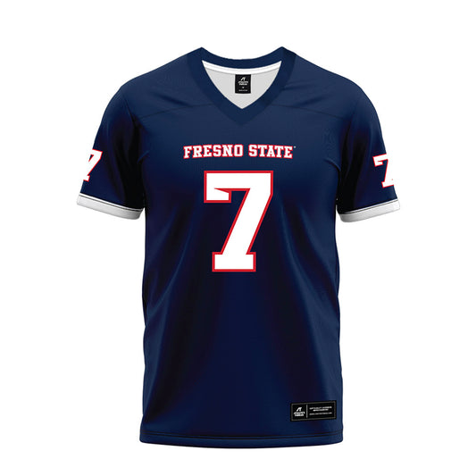 Fresno State - NCAA Football : Jayden Mandal - Blue Premium Football Jersey-0