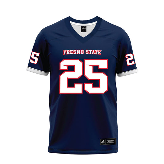 Fresno State - NCAA Football : Justin Johnson - Blue Premium Football Jersey-0