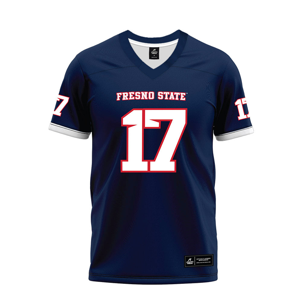 Fresno State - NCAA Football : Ethan Tierney - Blue Premium Football Jersey-0