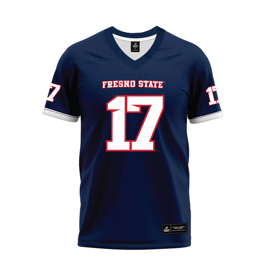 Fresno State - NCAA Football : Ethan Tierney - Blue Premium Football Jersey-0