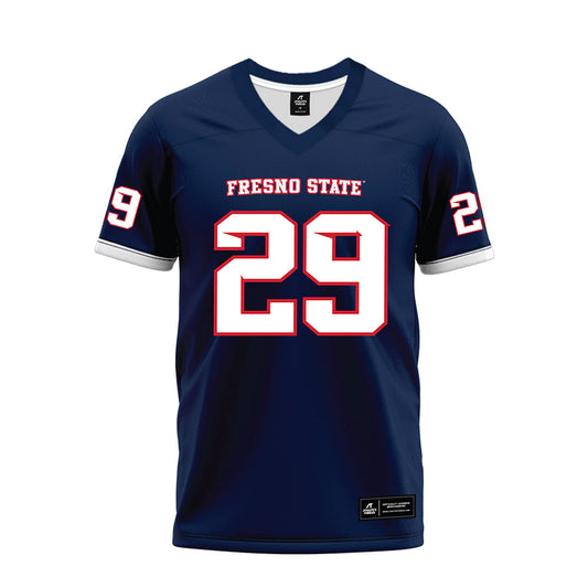 Fresno State - NCAA Football : Jaden Carrillo - Blue Premium Football Jersey-0