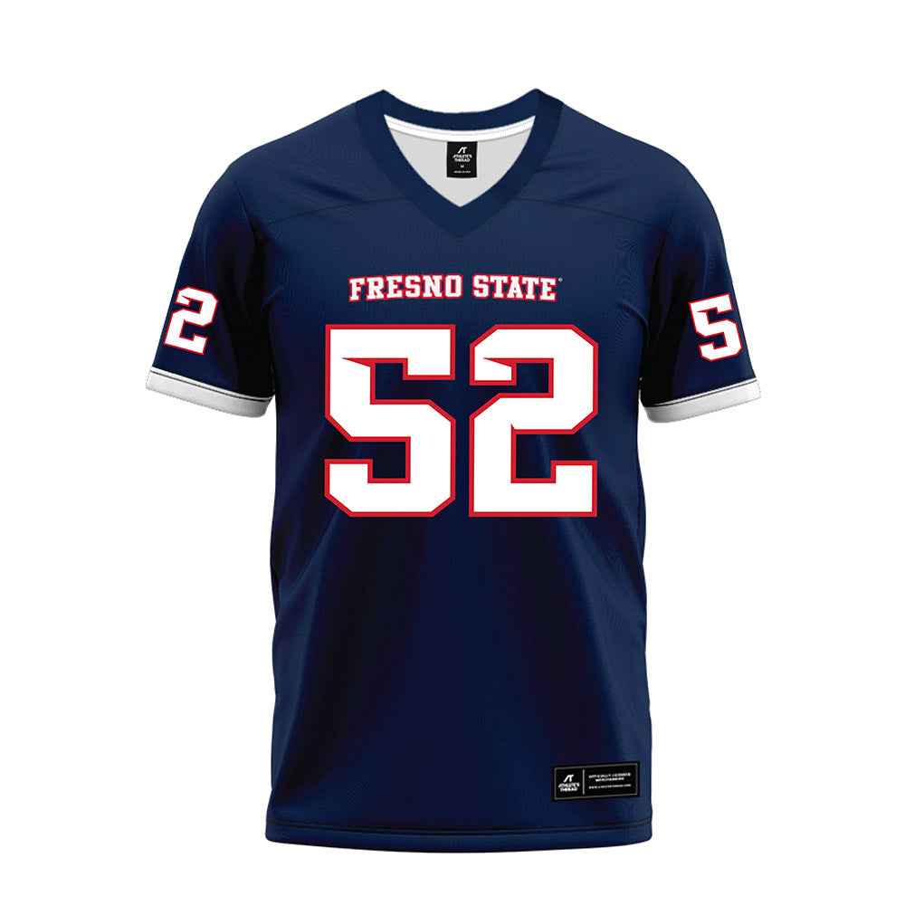Fresno State - NCAA Football : Ethan Rossetti - Blue Premium Football Jersey-0