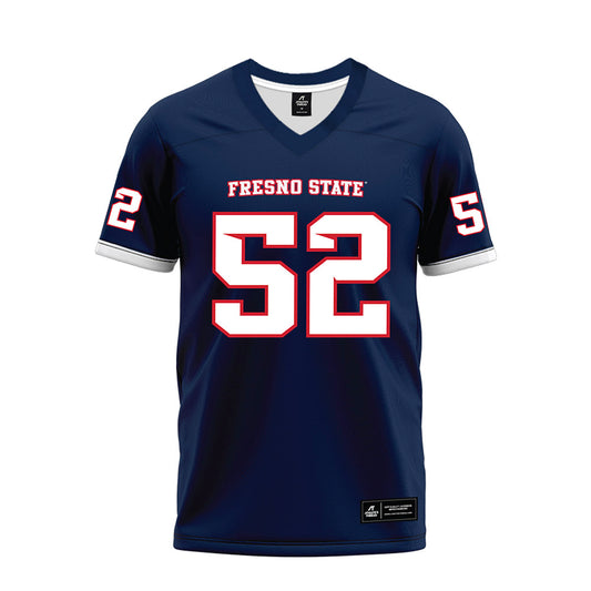 Fresno State - NCAA Football : Ethan Rossetti - Blue Premium Football Jersey-0