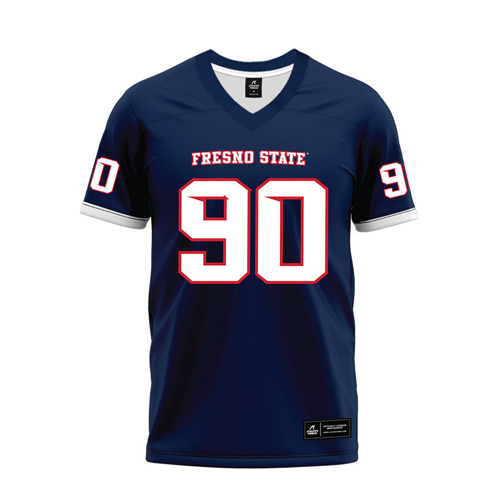 Fresno State - NCAA Football : Logan Goodspeed - Blue Premium Football Jersey-0
