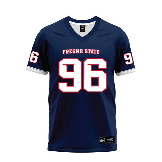 Fresno State - NCAA Football : Noah Yeh - Blue Premium Football Jersey-0