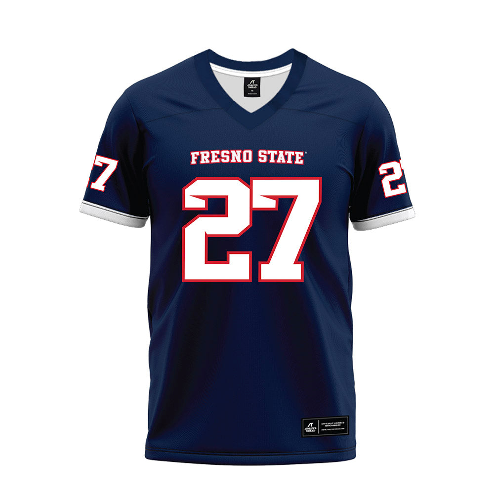 Fresno State - NCAA Football : Tariq Thomas - Blue Premium Football Jersey-0