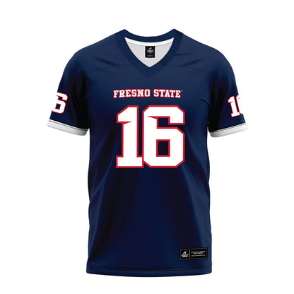 Fresno State - NCAA Football : Jonathan Craft - Blue Premium Football Jersey-0