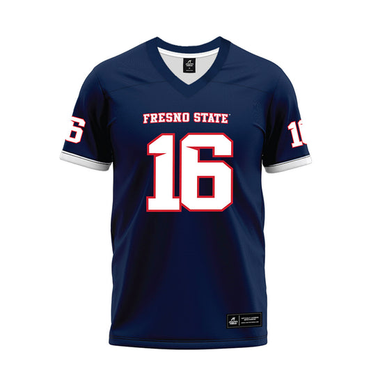 Fresno State - NCAA Football : Jonathan Craft - Blue Premium Football Jersey-0