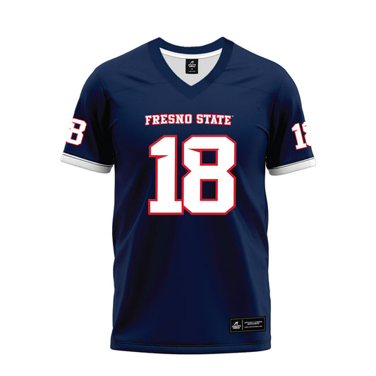 Fresno State - NCAA Football : Logan Studt - Blue Premium Football Jersey-0