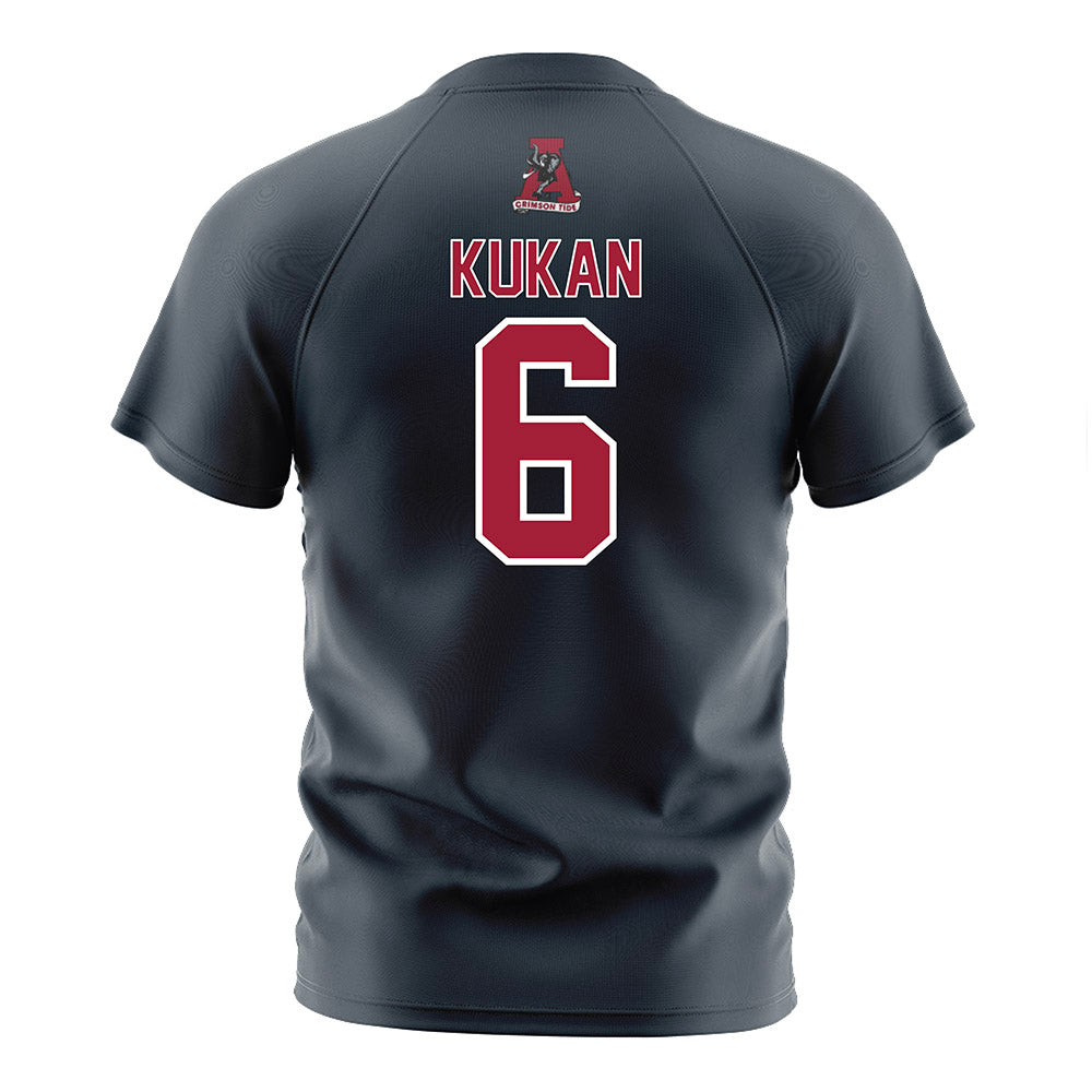 Alabama - NCAA Women's Soccer : Kiley Kukan - Grey Soccer Jersey-2