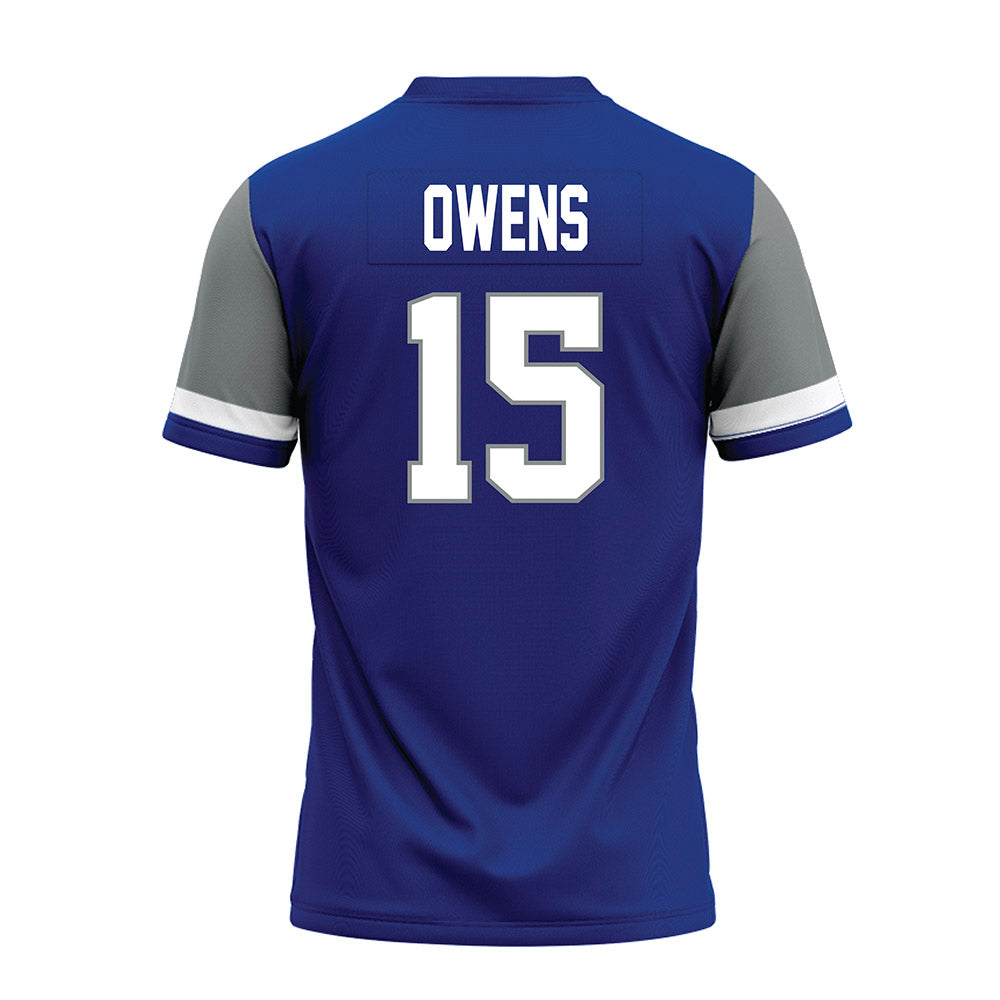 Memphis - NCAA Football : Gavin Owens - Blue Premium Football Jersey-1