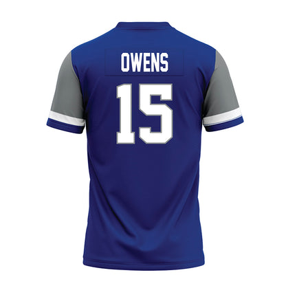 Memphis - NCAA Football : Gavin Owens - Blue Premium Football Jersey-1