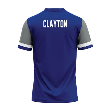 Memphis - NCAA Football : Jer'Quise Clayton - Blue Premium Football Jersey-1
