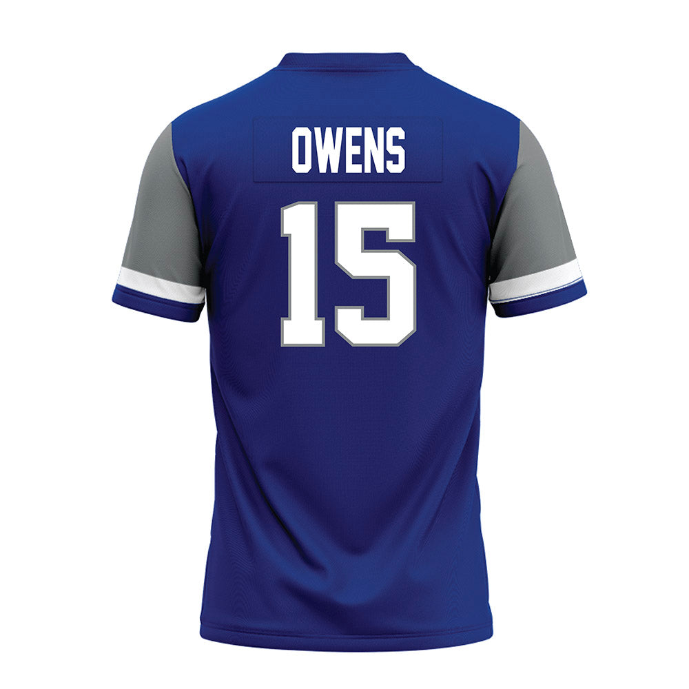 Memphis - NCAA Football : Gavin Owens - Blue Premium Football Jersey-1