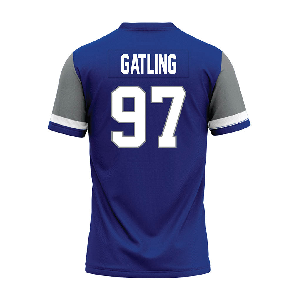 Memphis - NCAA Football : Jacari Gatling - Blue Premium Football Jersey-1