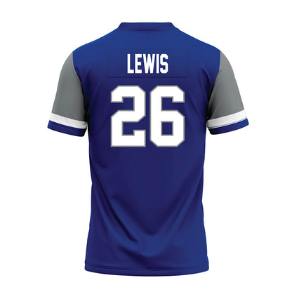 Memphis - NCAA Football : Jaylen Lewis - Blue Premium Football Jersey-1