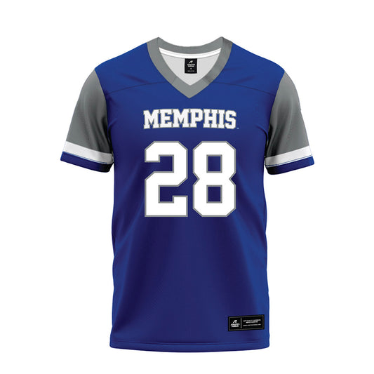 Memphis - NCAA Football : Charles Harrell - Blue Premium Football Jersey-0