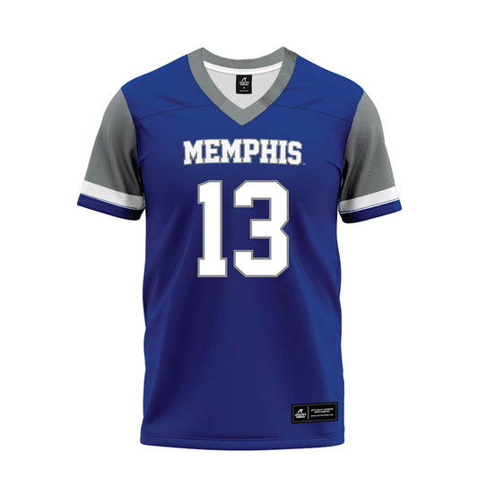 Memphis - NCAA Football : Stone Chaney - Blue Premium Football Jersey-0