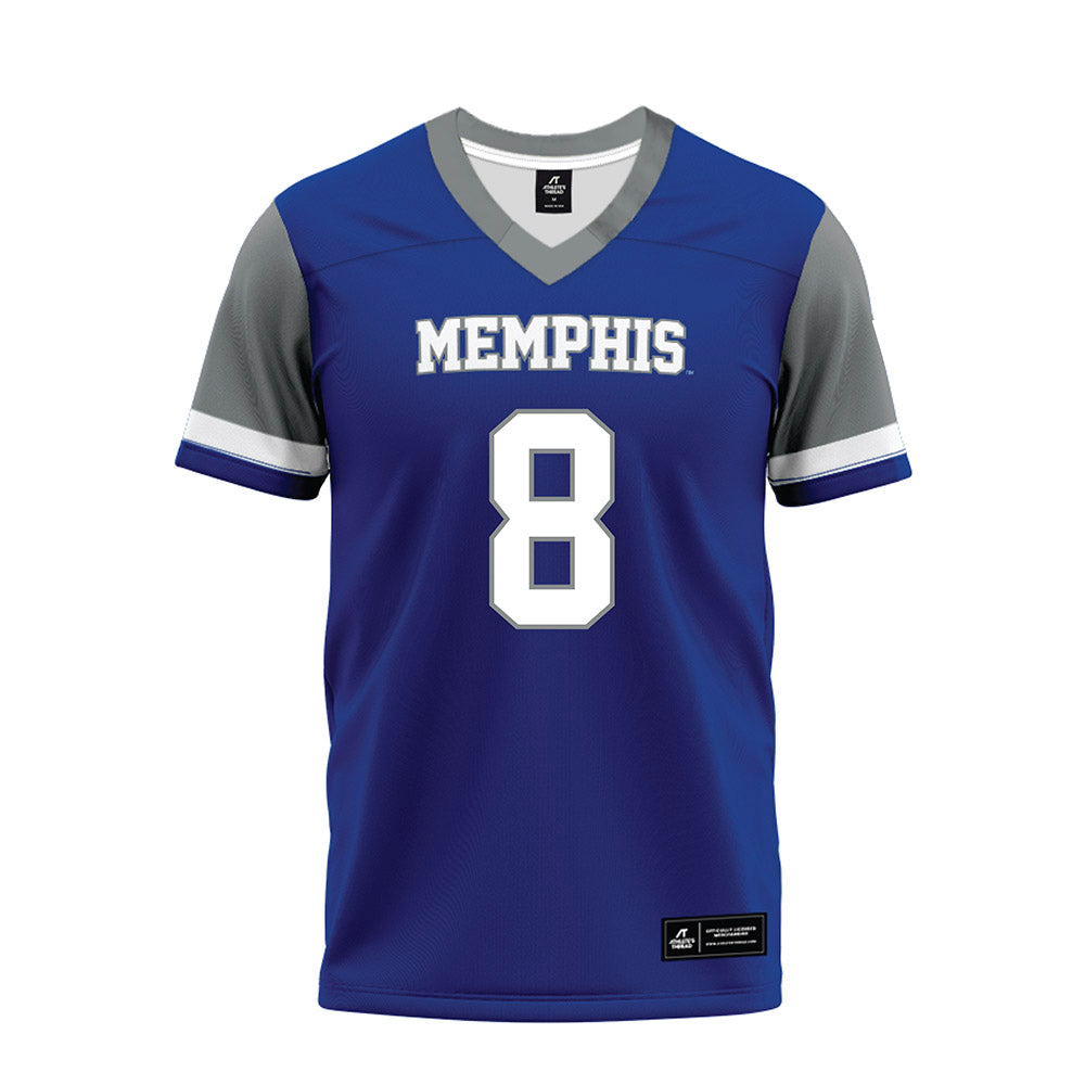 Memphis - NCAA Football : Bryce Dorsey - Blue Premium Football Jersey-0