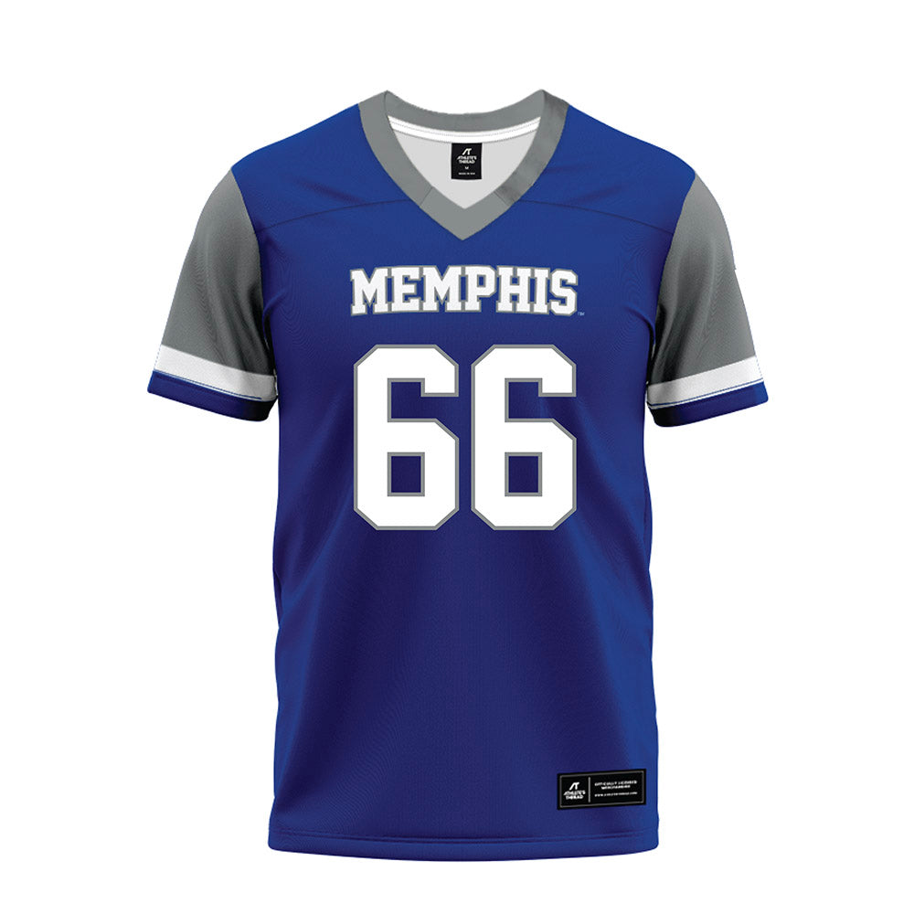 Memphis - NCAA Football : Carde Smith - Blue Premium Football Jersey-0