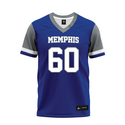 Memphis - NCAA Football : Austin Gentle - Blue Premium Football Jersey-0