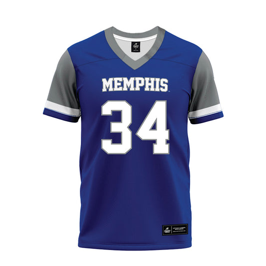 Memphis - NCAA Football : Kadan Spratling - Blue Premium Football Jersey-0