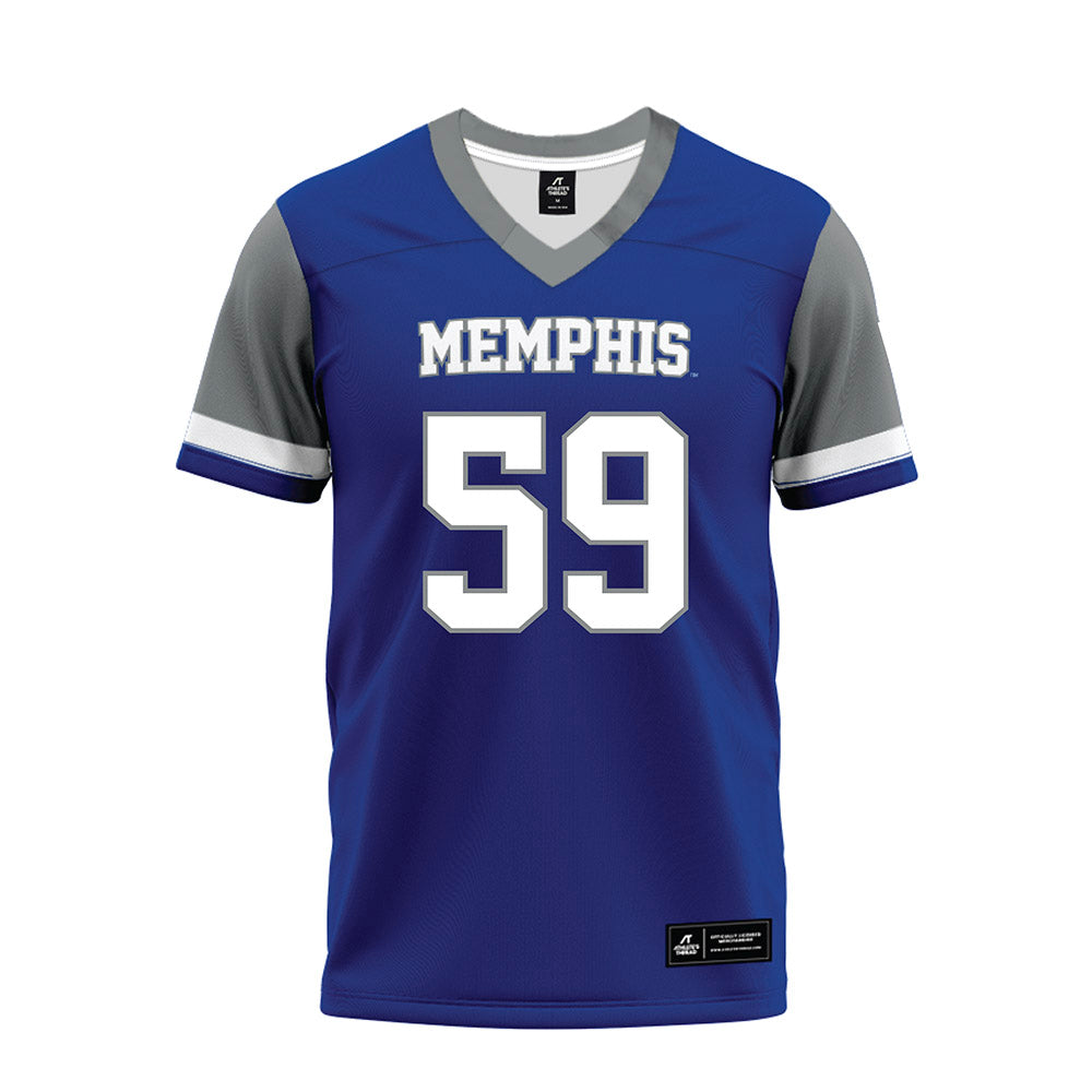 Memphis - NCAA Football : Aaron Karas - Blue Premium Football Jersey-0