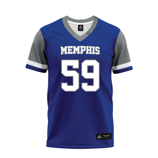 Memphis - NCAA Football : Aaron Karas - Blue Premium Football Jersey-0