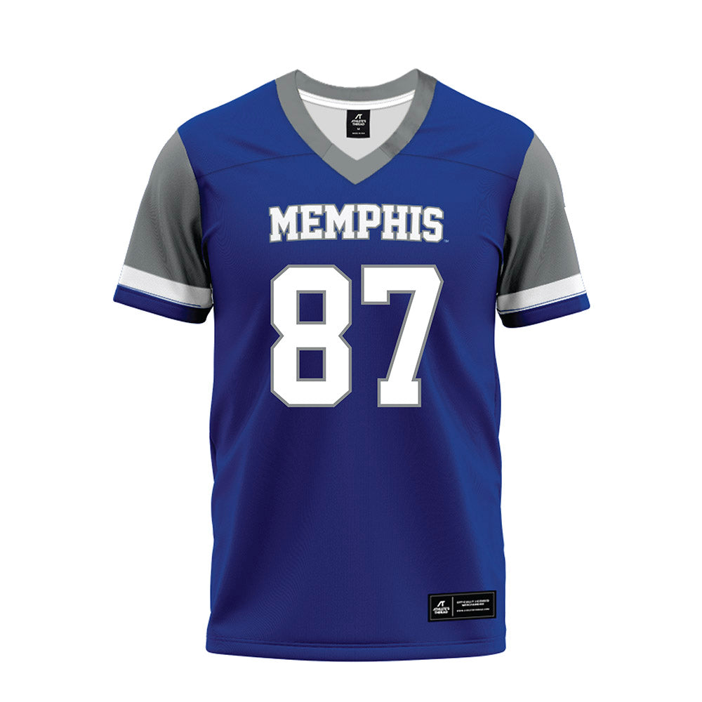 Memphis - NCAA Football : Garrett Essner - Blue Premium Football Jersey-0