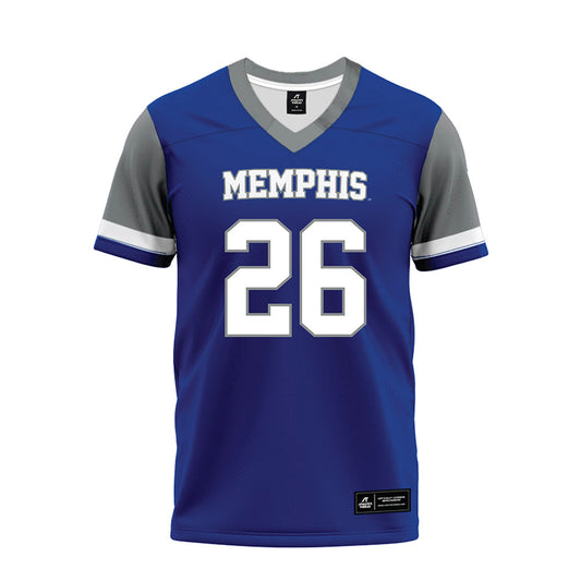 Memphis - NCAA Football : Jaylen Lewis - Blue Premium Football Jersey-0