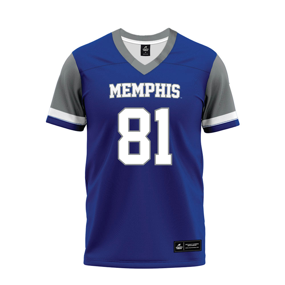 Memphis - NCAA Football : Marshall Smith Jr. - Blue Premium Football Jersey-0