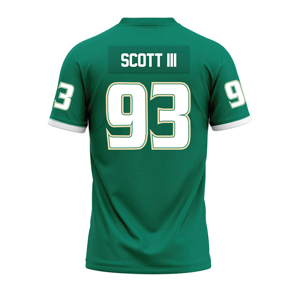 USF - NCAA Football : Richard Scott III - Green Premium Football Jersey-1