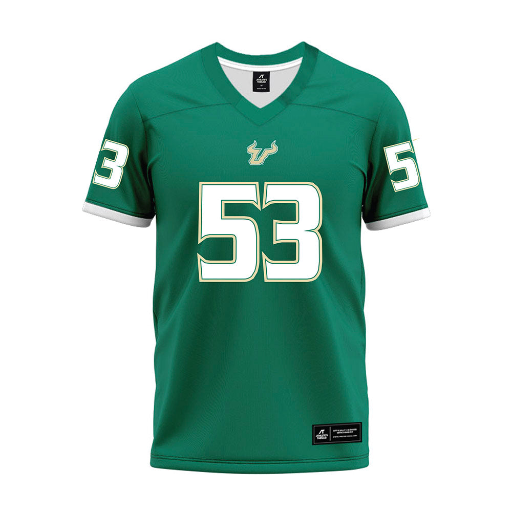 USF - NCAA Football : Gavin Leach - Green Premium Football Jersey-0