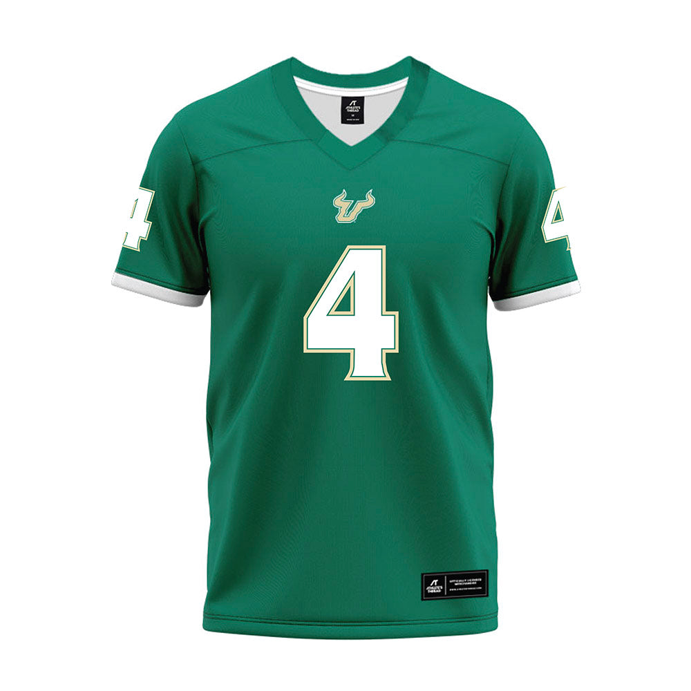 USF - NCAA Football : Arhmad Branch - Green Premium Football Jersey-0