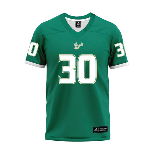USF - NCAA Football : Jeremiah Johnson - Green Premium Football Jersey-0