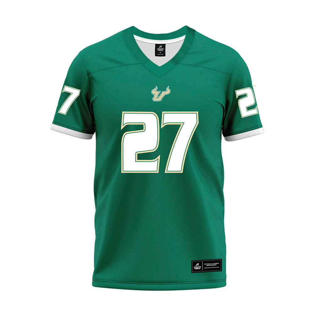 USF - NCAA Football : Jayden Davis - Green Premium Football Jersey-0
