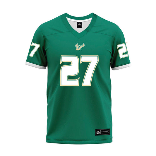 USF - NCAA Football : Jayden Davis - Green Premium Football Jersey-0
